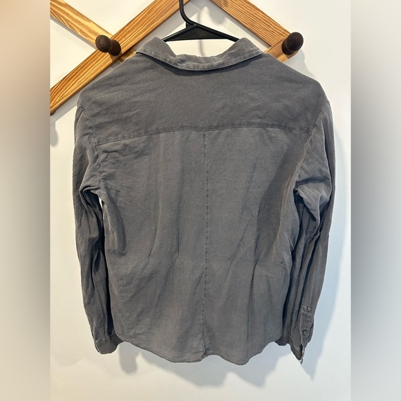 JAMES PERSE COTTON BUTTON DOWN TOP - Picture 3 of 6